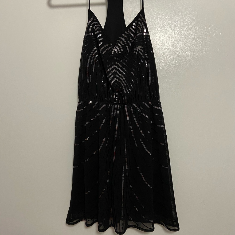 Sequin Little Black Dress